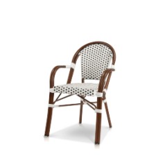 Dining Arm Chair - Black and White